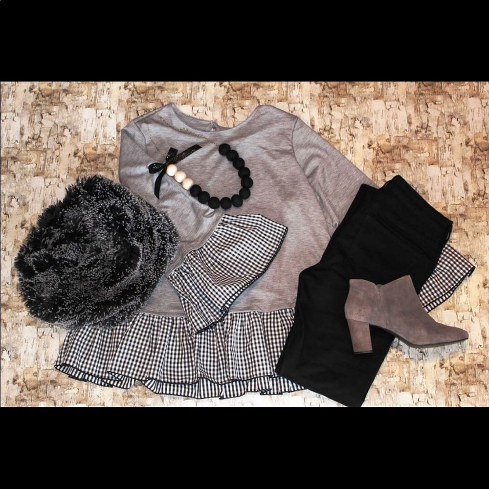 Ruffle farmhouse top